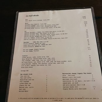 La ong - Drink menu - Thai Near Me - Beverly Hills, California La ong - Drink menu - Thai Near Me - Beverly Hills, California