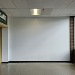 Clearfield Square - Wall that now splits the mall in two.