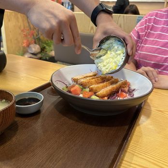 Tendon Kohaku - Salmon katsu - Japanese Near Me - Bellevue, Washington Tendon Kohaku - Salmon katsu - Japanese Near Me - Bellevue, Washington