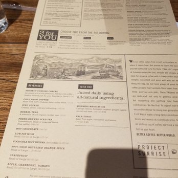 First Watch - Shadow again but here's the menu - Cafes Near Me - Houston, Texas