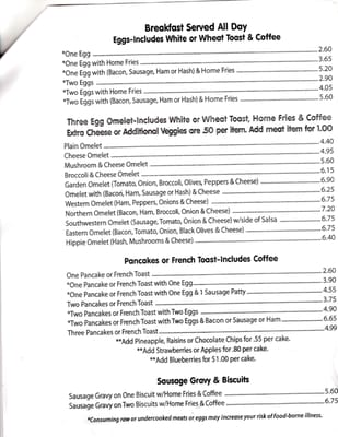 Menu photo 2 Banana Curve Diner Sayre, PA