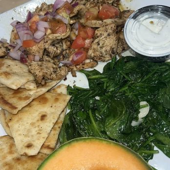 Athena’s Greek Kitchen - Chicken gyro plate with spinach - Greek Near Me - Houston, Texas Athena’s Greek Kitchen - Chicken gyro plate with spinach - Greek Near Me - Houston, Texas