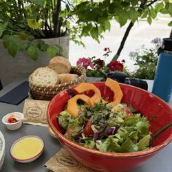 Soul Chicken - Salad with melon and pepita seeds, can't wait to recreate that but probably won't