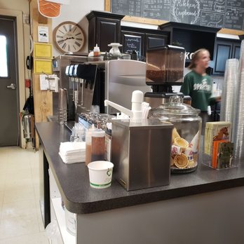 Kitchen Cupboard - a man working in a coffee shop - Coffee & Tea Near Me - Shipshewana, Indiana