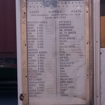 Mr. Le's Taco Truck - The American menu... Feel free to ask him what else he can make for you! - Vietnamese Near Me