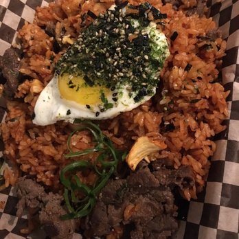 Marination Ma Kai - Kimchi fried rice with kalbi beef - Korean Near Me - Seattle, Washington Marination Ma Kai - Kimchi fried rice with kalbi beef - Korean Near Me - Seattle, Washington