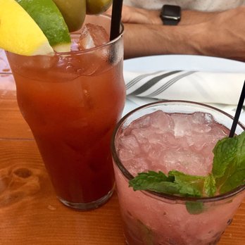 Cindy's Rooftop - Bloody Mary & the nonalcoholic Hercules drink - New American Near Me - Chicago, Illinois Cindy's Rooftop - Bloody Mary & the nonalcoholic Hercules drink - New American Near Me - Chicago, Illinois