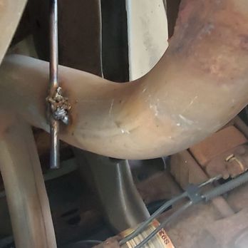 Midas - This is not acceptable at any level...They did redo the weld, but it still looked like crap. Nice people,  but bad welders. - Auto Repair Near Me - Michigan City, Indiana