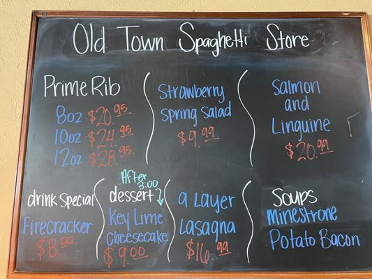 Menu photo 4 Old Town Spaghetti Store Jackson, TN Menu photo 4 Old Town Spaghetti Store Jackson, TN