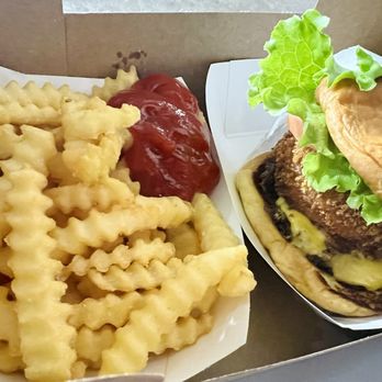 Shake Shack - My fave, Shack Stack and crinkle fries - Burgers Near Me - Houston, Texas Shake Shack - My fave, Shack Stack and crinkle fries - Burgers Near Me - Houston, Texas