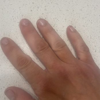 Rumor Has It Nail & Day Spa - "Full set white tip French dip mani" - Nail Salons Near Me - Houston, Texas