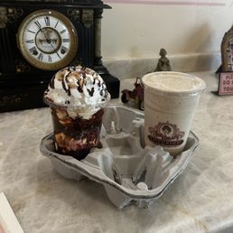 Hot fudge sundae and Pepsi freeze Hot fudge sundae and Pepsi freeze