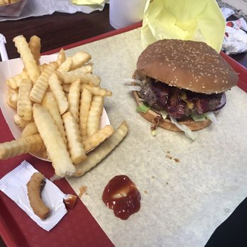 Burger Time - Bacon cheeseburger with fries - Burgers Near Me - Merced, California