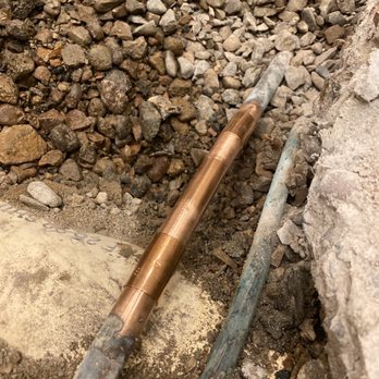 Simba Plumbing - Stefan fixed an underground copper pipe I cut on accident - Plumbing Near Me - Scottsdale, Arizona