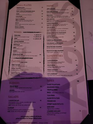 Menu photo 3 Lagos Restaurant and Lounge New York, NY Menu photo 3 Lagos Restaurant and Lounge New York, NY
