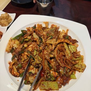 One Korean Restaurant - SS4. Spicy Stir Fried Calamari & Pork Belly - Korean Near Me - Beaverton, Oregon