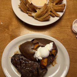 Sirloin with sweet potato