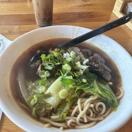 The beef noodle soup The beef noodle soup