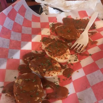 Johnson’s Wang Dang Do - HOT deviled eggs - Chicken Wings Near Me - Timpson, Texas