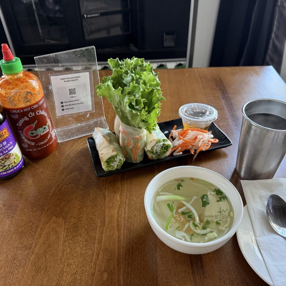 Monster Pho - Fresh Spring Rolls (tofu) Side of Veggie broth - Vietnamese Near Me - Oakland, California Monster Pho - Fresh Spring Rolls (tofu) Side of Veggie broth - Vietnamese Near Me - Oakland, California