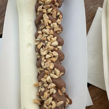 Leaff Artisan Belgian Waffles - Leaff Waffle with peanut toppings and icecream - Chocolatiers & Shops Near Me Leaff Artisan Belgian Waffles - Leaff Waffle with peanut toppings and icecream - Chocolatiers & Shops Near Me
