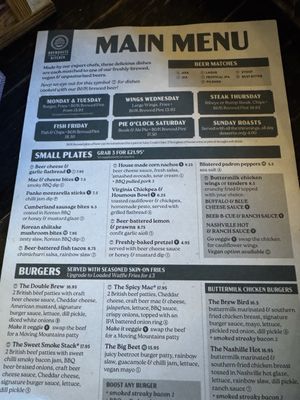 Menu photo 1 Brewhouse & Kitchen Cheltenham, GLS