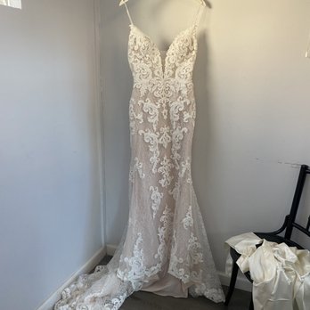 Bridal Box - Dress will be customized with a glittery under fabric and bling belt! Can't wait to see the final project. - Bridal Near Me - Roseville, California