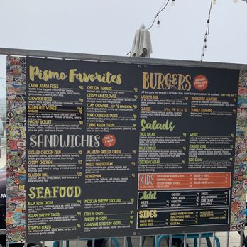 Wooly's - Menu - Seafood Near Me - Pismo Beach, California