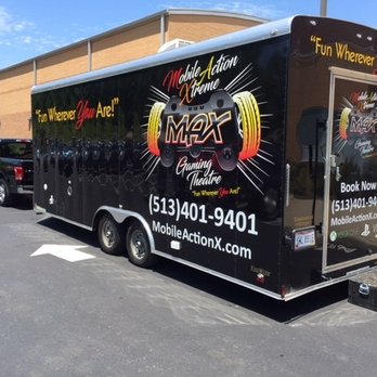 Mobile Action Xtreme Gaming Theatre - Bad Weather, NO PROBLEM. Climate-Controlled interior! - Game Truck Rental Near Me Mobile Action Xtreme Gaming Theatre - Bad Weather, NO PROBLEM. Climate-Controlled interior! - Game Truck Rental Near Me