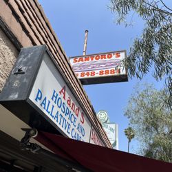 Santoro's Submarine Sandwich - Street sign