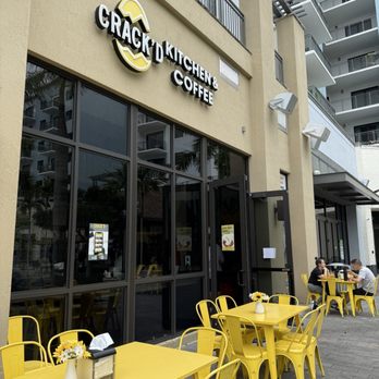 Crack’d Kitchen and Coffee - Outside - Breakfast & Brunch Near Me - Plantation, Florida