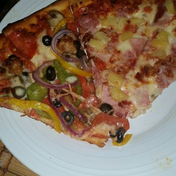 Pinocchio's Pizza - Combination pizza and Hawaiian pizza. So good! - Pizza Near Me - Pasadena, California Pinocchio's Pizza - Combination pizza and Hawaiian pizza. So good! - Pizza Near Me - Pasadena, California