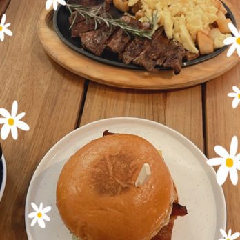 Nightingale - Steak and eggs and a brioche bun eggs and bacon breakfast sandwhich - Breakfast & Brunch Near Me - Huntington Beach, California Nightingale - Steak and eggs and a brioche bun eggs and bacon breakfast sandwhich - Breakfast & Brunch Near Me - Huntington Beach, California