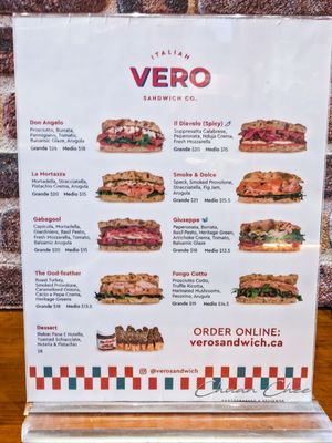 Menu photo 4 Vero Italian Sandwich Toronto, ON Menu photo 4 Vero Italian Sandwich Toronto, ON