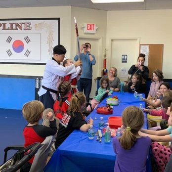 Max Martial Arts - Nello getting ready to cut his Birthday cake - Martial Arts Near Me - Lisle, Illinois