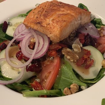 The Yellow Rose Diner - salad with salmon - American Near Me - Keyport, New Jersey The Yellow Rose Diner - salad with salmon - American Near Me - Keyport, New Jersey