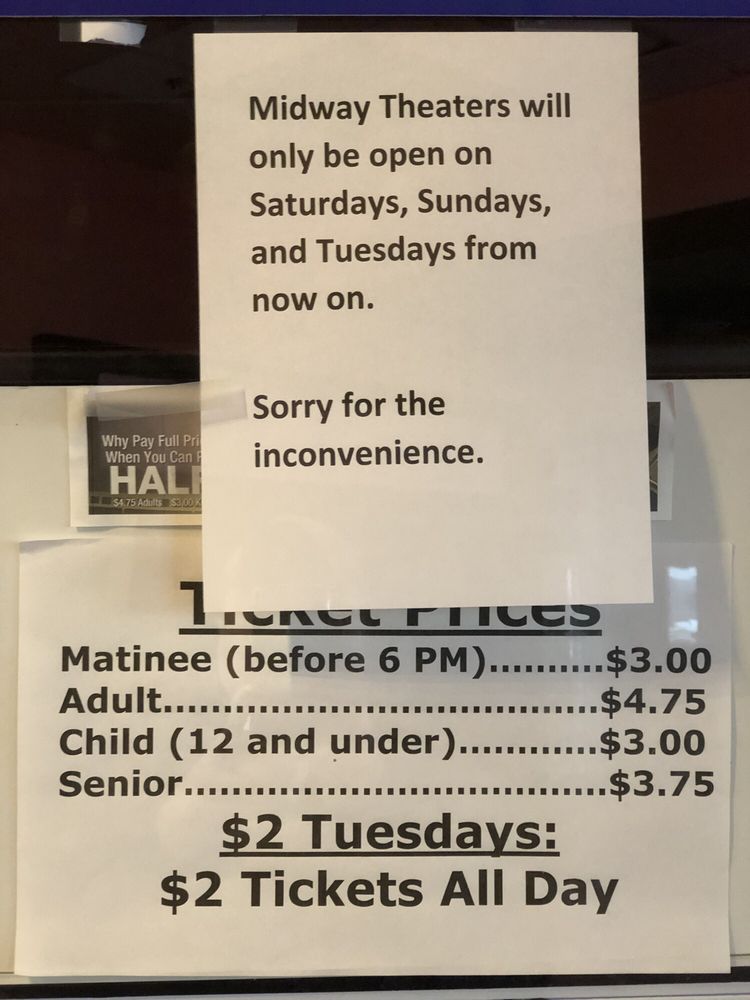 MIDWAY THEATERS Updated November 2024 4800 Texoma Pkwy, Sherman