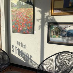 Galleria - Stop by during our Wine Bar from 4-9pm, Thursday through Saturday and enjoy a glass of wine in our front gallery window.
