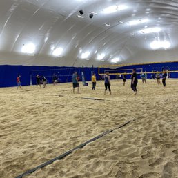Inside the volleyball dome winter 2020