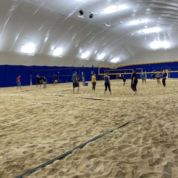 Woodland's Backyard - Inside the volleyball dome winter 2020 - Sports Bars Near Me - Columbus, Ohio