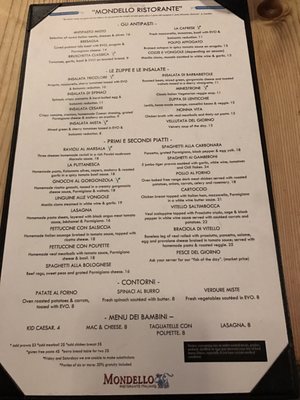 Menu photo 7 Mondello Italian Restaurant Seattle, WA