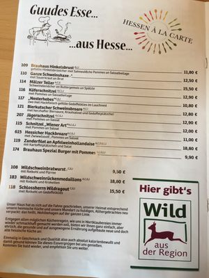 Menu photo 5 Brauhaus Obermühle Braunfels, HE