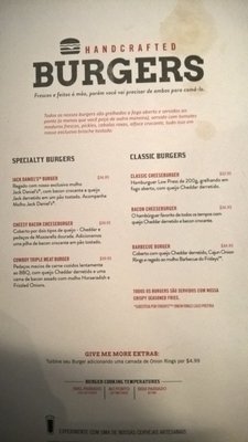 Menu photo 2 TGI Fridays São Paulo, SP Menu photo 2 TGI Fridays São Paulo, SP