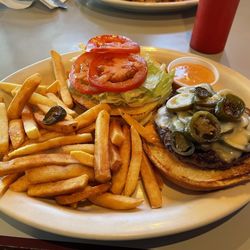 Stephanie's International Café - Jalapeño burger