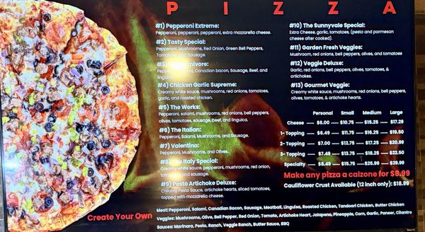 Menu photo 2 Tasty Subs & Pizza Sunnyvale, CA