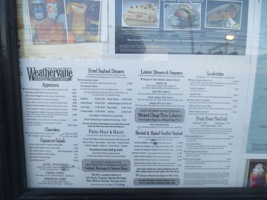 Menu photo 3 Weathervane Seafood Restaurant Kittery, ME