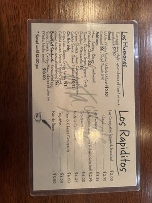 Menu photo 8 Tinta y Cafe Miami Shores, FL