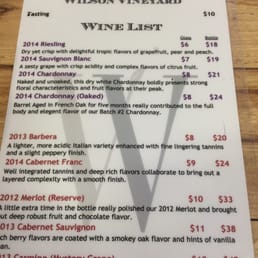Tasting List as of March 2016 Tasting List as of March 2016