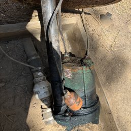 Sump pump float not working. Sump pump float not working.