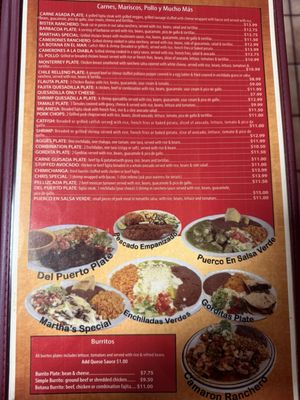 Menu photo 2 La Botana Mexican Restaurant Bryan, TX
